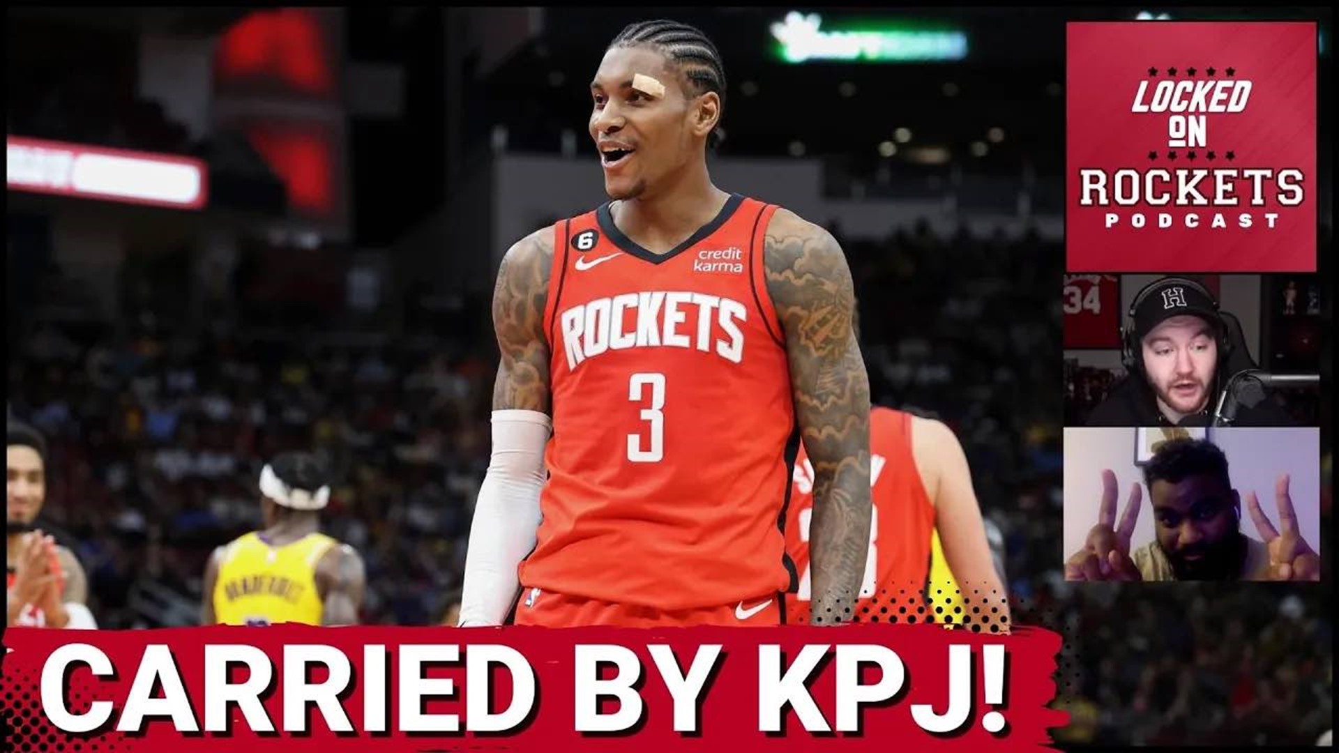 Host Jackson Gatlin is joined by Madison Moore to discuss Kevin Porter Jr. carrying the Houston Rockets to their 104-94 win against the Los Angeles Lakers.