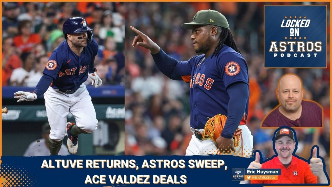 Astros sweep A's as Jose Altuve returns and Valdez deals
