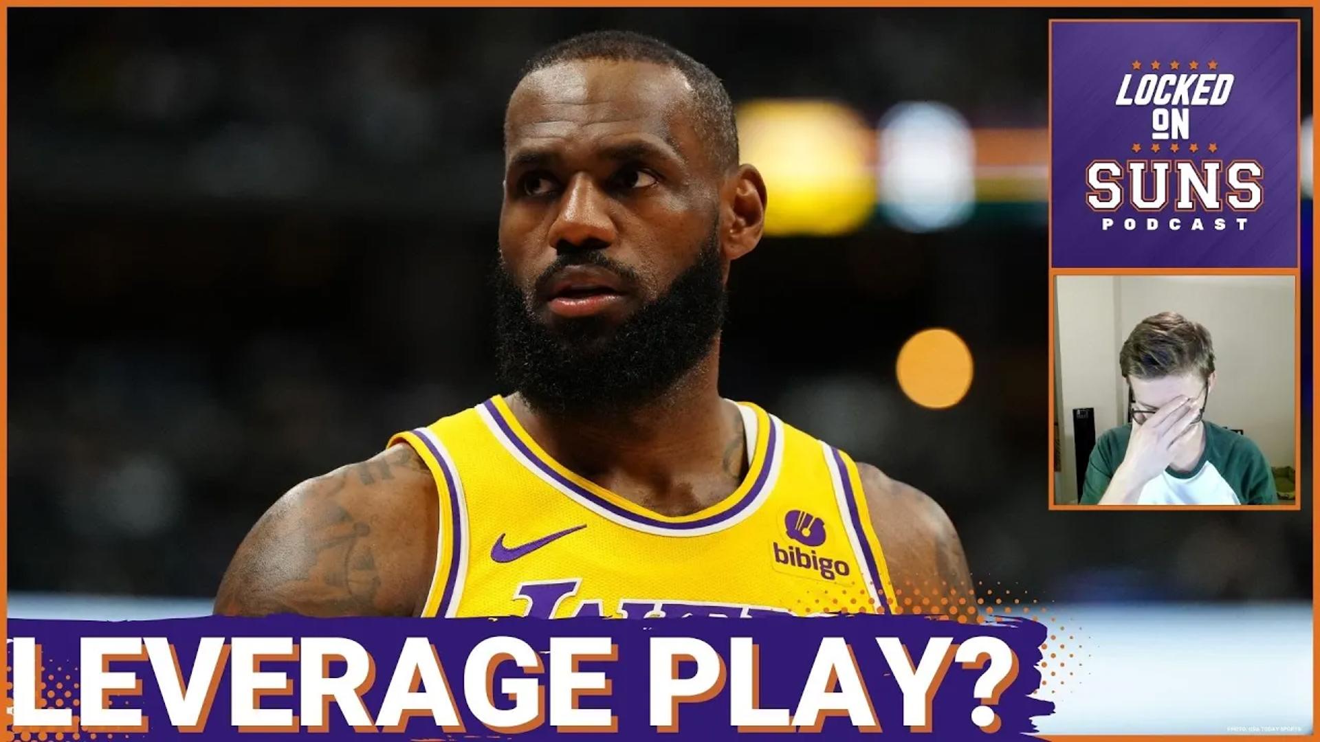 The Phoenix Suns are reportedly making moves to pursue LeBron James ahead of the NBA Draft where they may select Bronny James, but is it real or just a leverage play