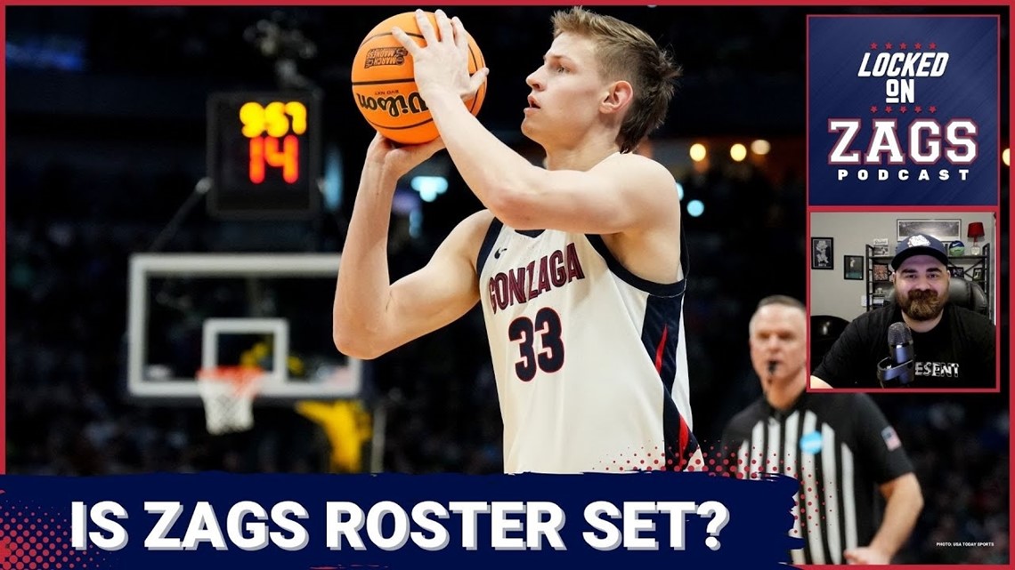 Is the Gonzaga Bulldogs roster set for 2023-24? | Starting lineup and 8-man rotation predictions!