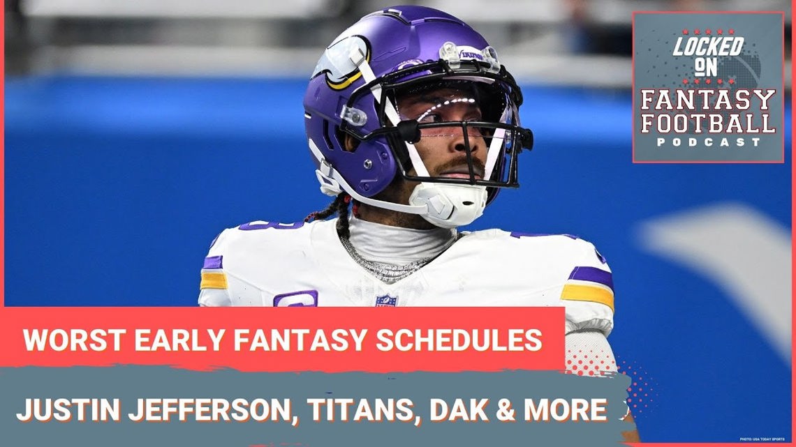 Fantasy football's worst early 2024 schedules Justin Jefferson, Titans