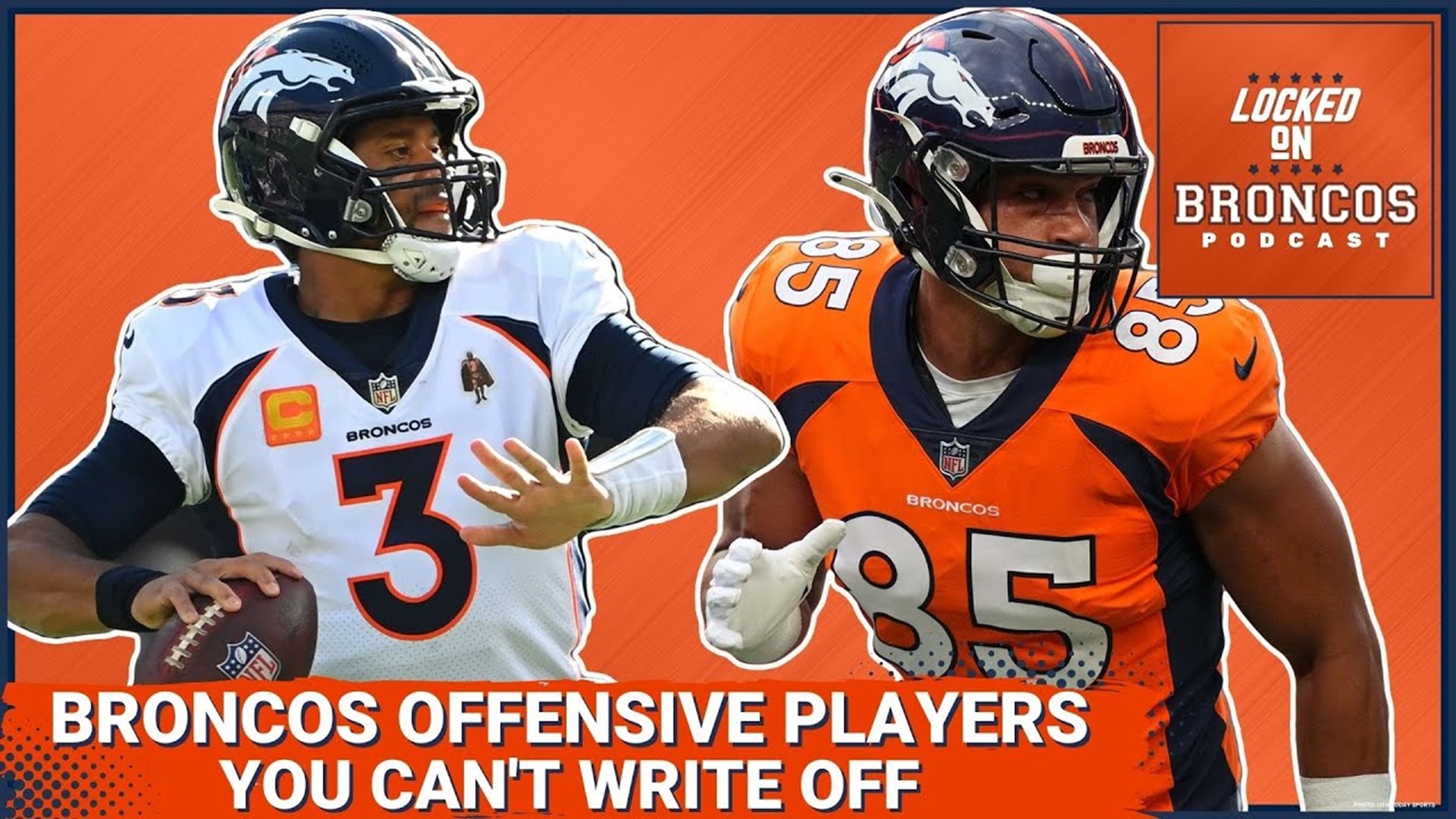 Denver Broncos Russell Wilson one of three players on offense who