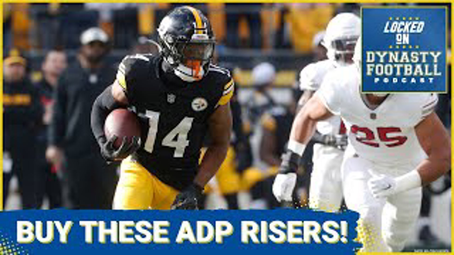 Steelers WR George Pickens has seen his ADP rise by nearly 20 spots over the last month. Could he be a No. 1 receiver this year in fantasy football?