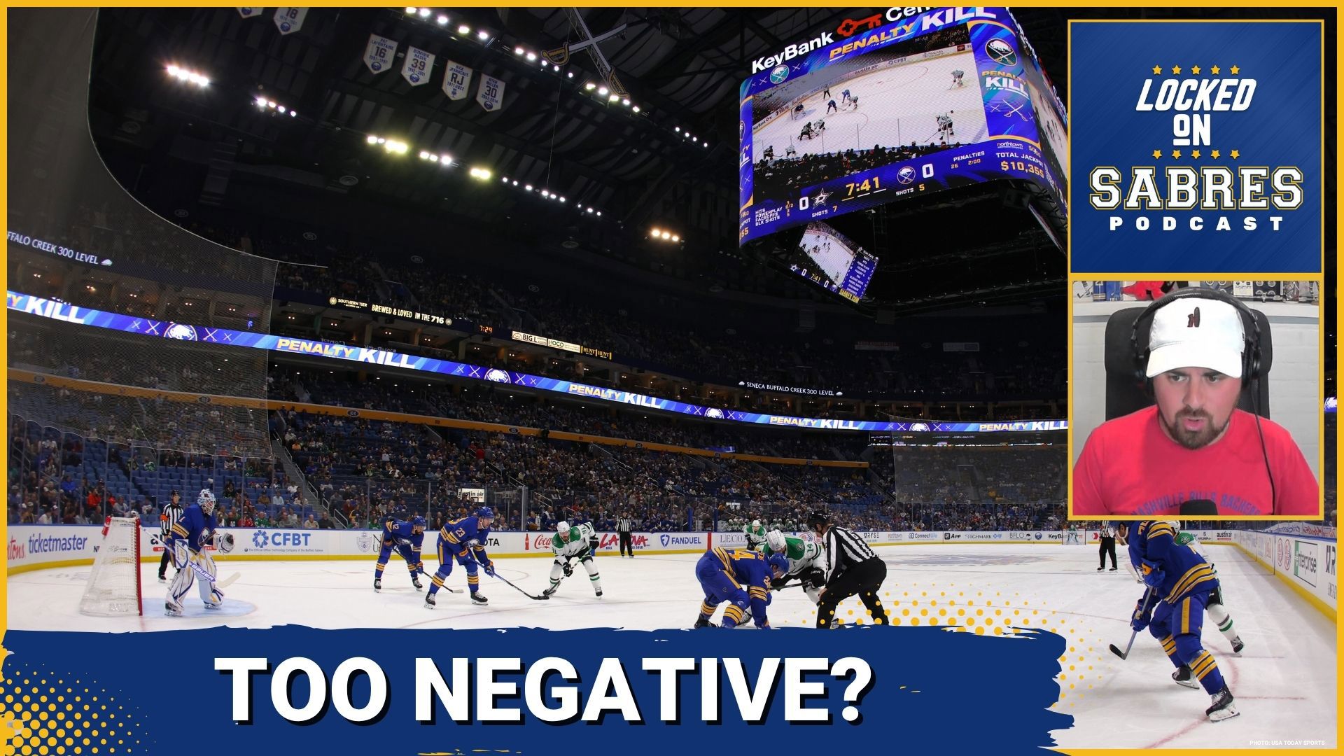 Buffalo Sabres fans are bewildered by a weird press conference at KeyBank Center, in which the team announced extended naming rights for the arena.