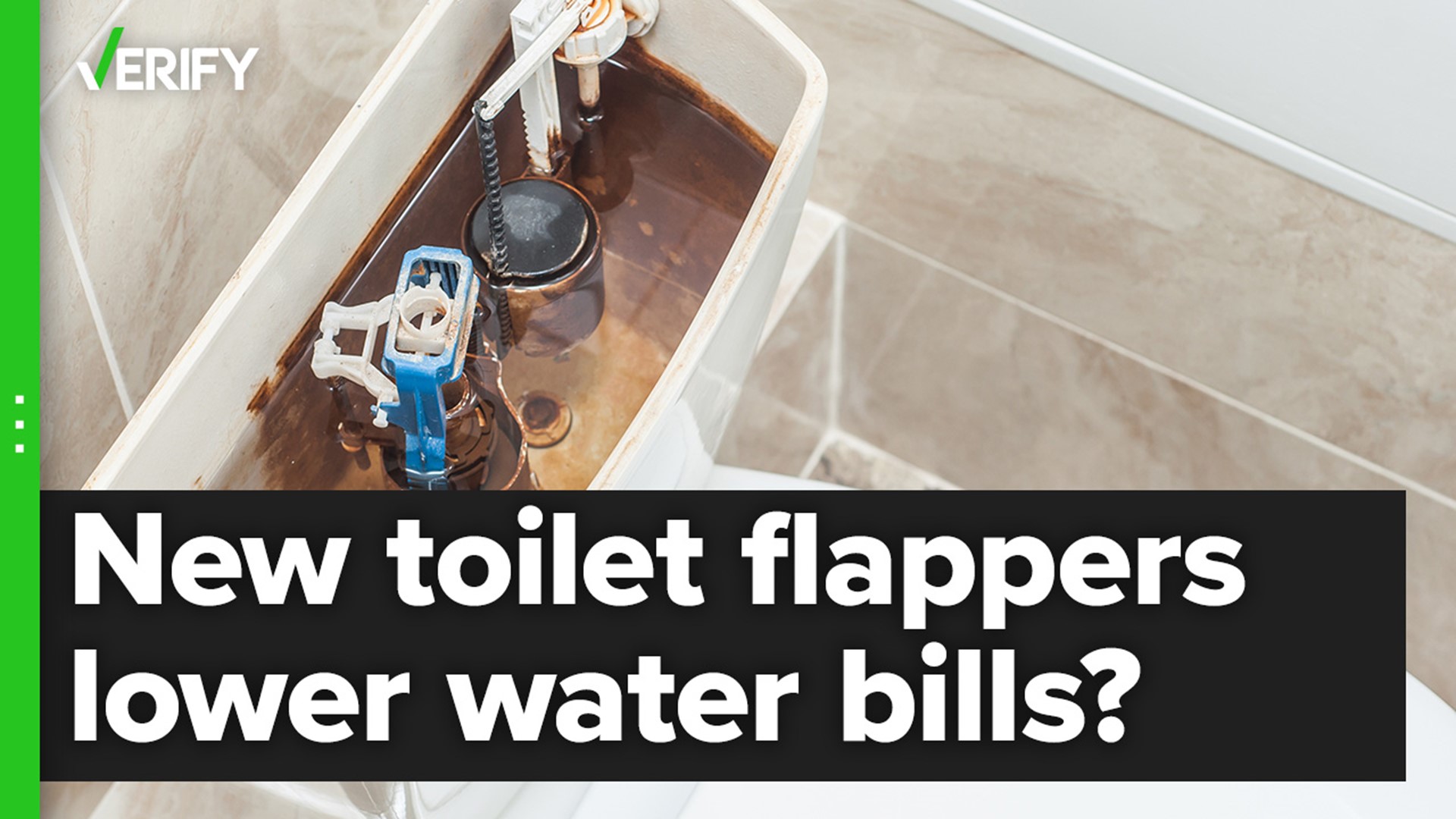 A leaky flapper, which controls how much water from the toilet tank goes into the bowl, can waste gallons of water between flushes.
