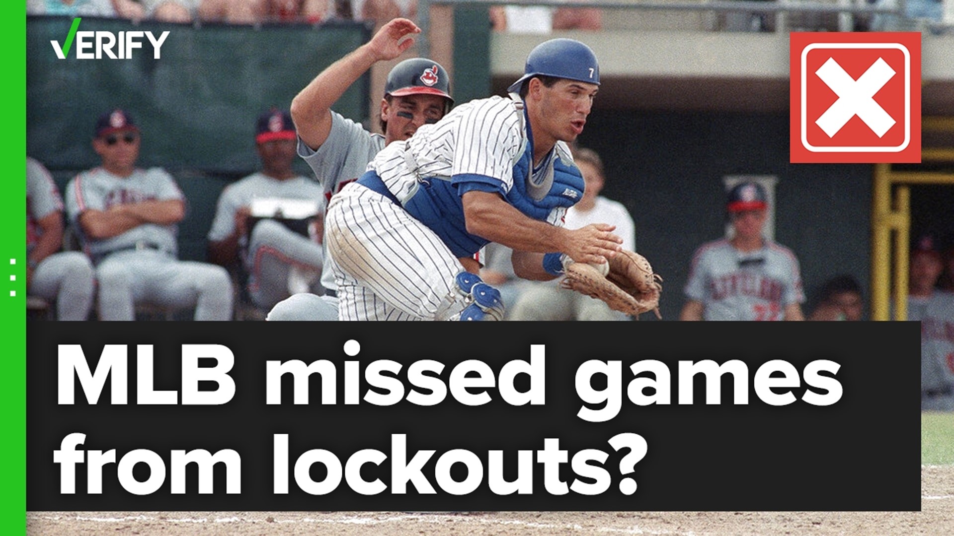 A lockout — often confused with a player strike — is when the owners prevent the players from playing. The MLB has only ever missed games because of strikes.
