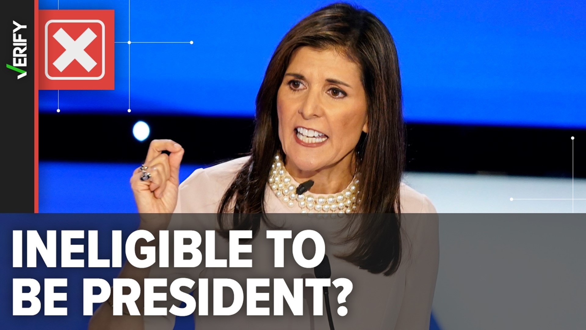 Nikki Haley is eligible to serve as president, despite false claims