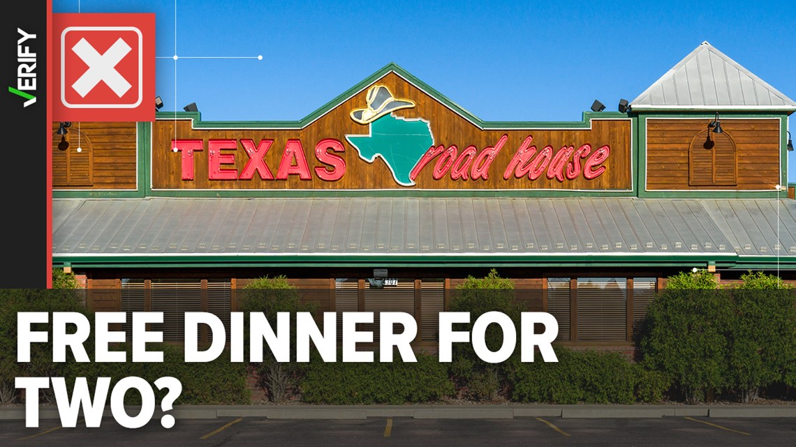 No Texas Roadhouse is not offering a free meal for two promotion