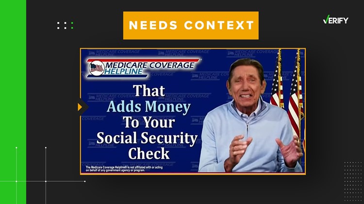 Medicare ads that claim to put money back in your Social Security check need context