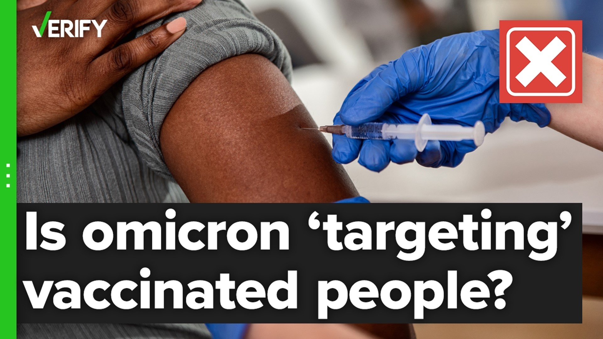 A virus cannot target a specific person regardless of vaccination status. "Immune evasion," along with increased transmissibility, are reasons why omicron spreads.