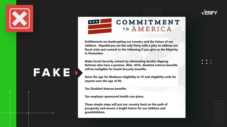 Cuts to Social Security and Medicare detailed in viral image aren't part of House GOP plan