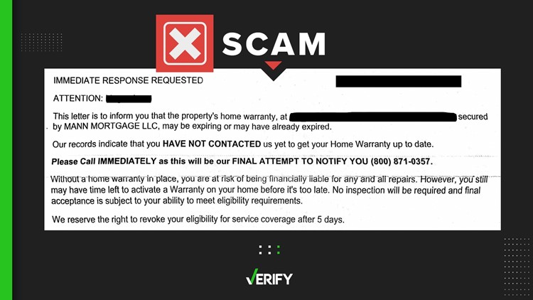 No, mortgage companies don’t mail out warnings about expiring home warranties. This is a common scam.