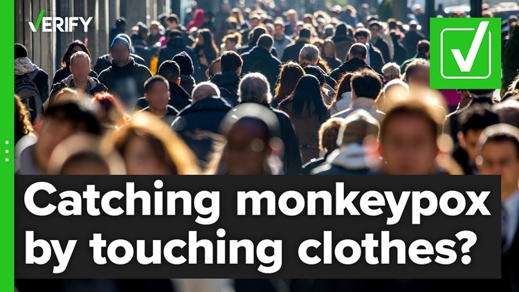Can monkeypox spread through touching contaminated clothing and linens?