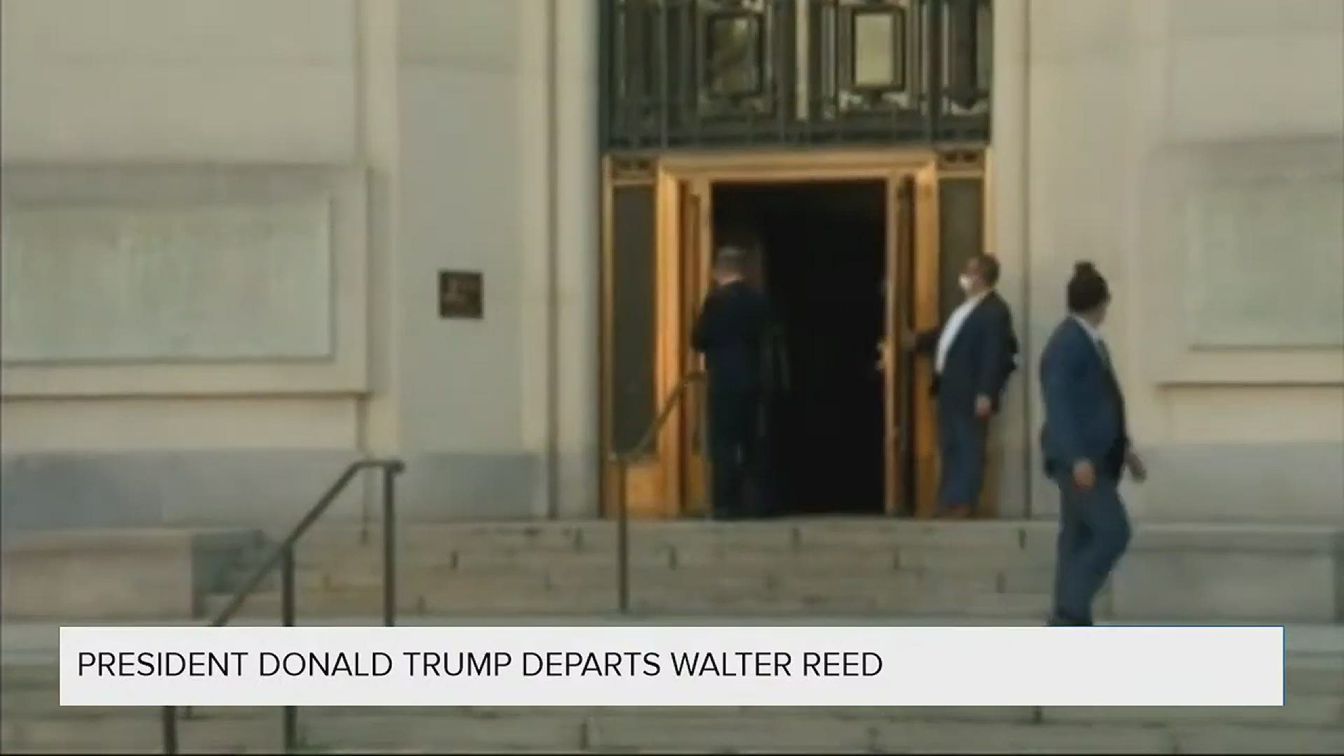 President Donald Trump said Monday he's leaving the military hospital where he has been treated for COVID-19 and will continue his recovery at the White House.