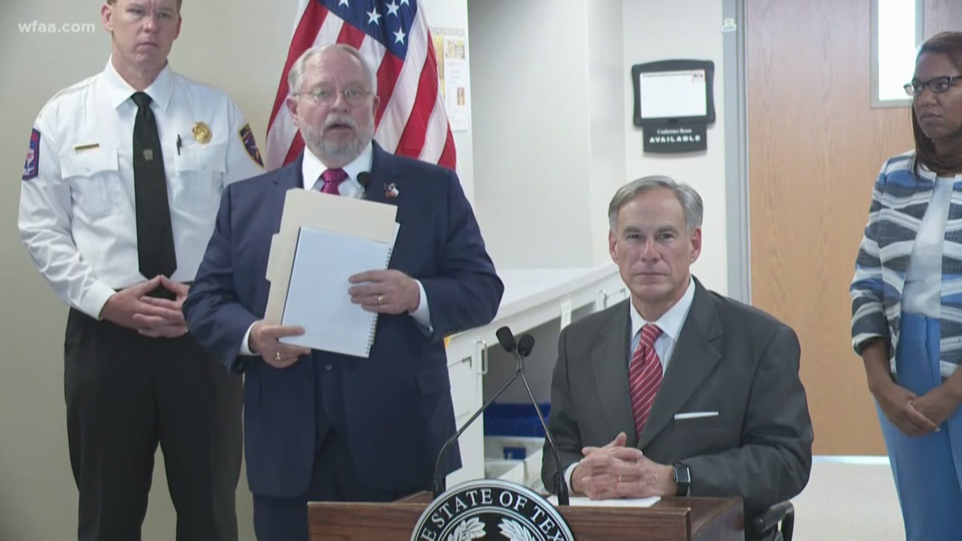 “First good news is that Texas now has the ability to test for COVID-19," Governor Abbott said.