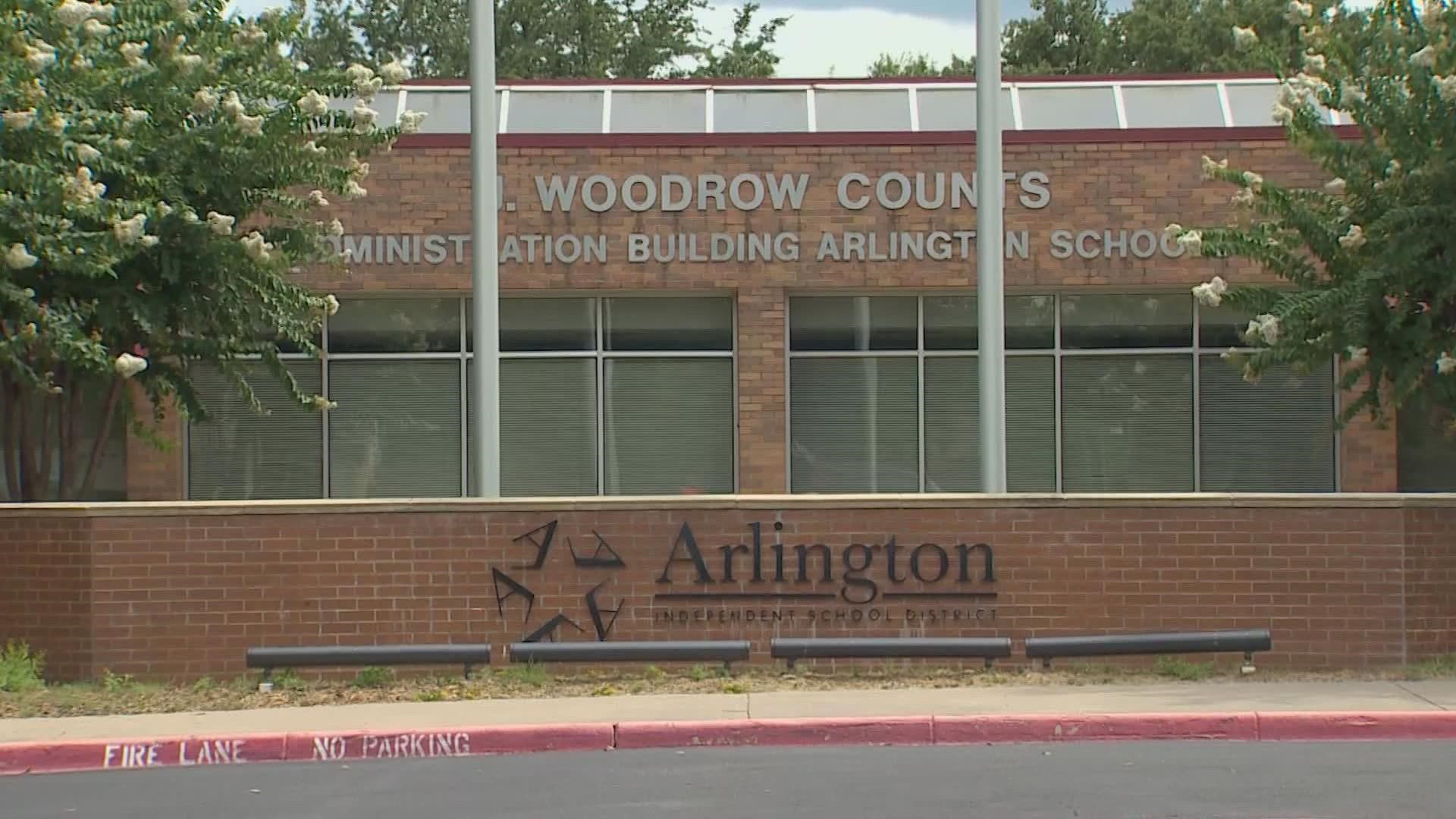 According to the district, the legal action being drafted will be reviewed at the Arlington ISD board meeting on Thursday, Aug. 19.