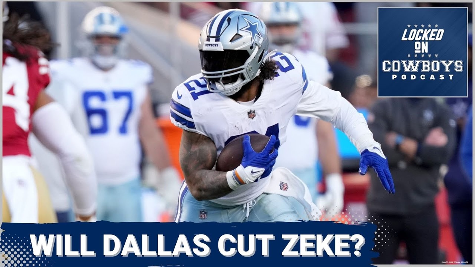 Pro Football Focus' Brad Spielberger joins Marcus Mosher and Landon McCool to talk the Cowboys' plans for Ezekiel Elliott, Tony Pollard and Leighton Vander Esch.