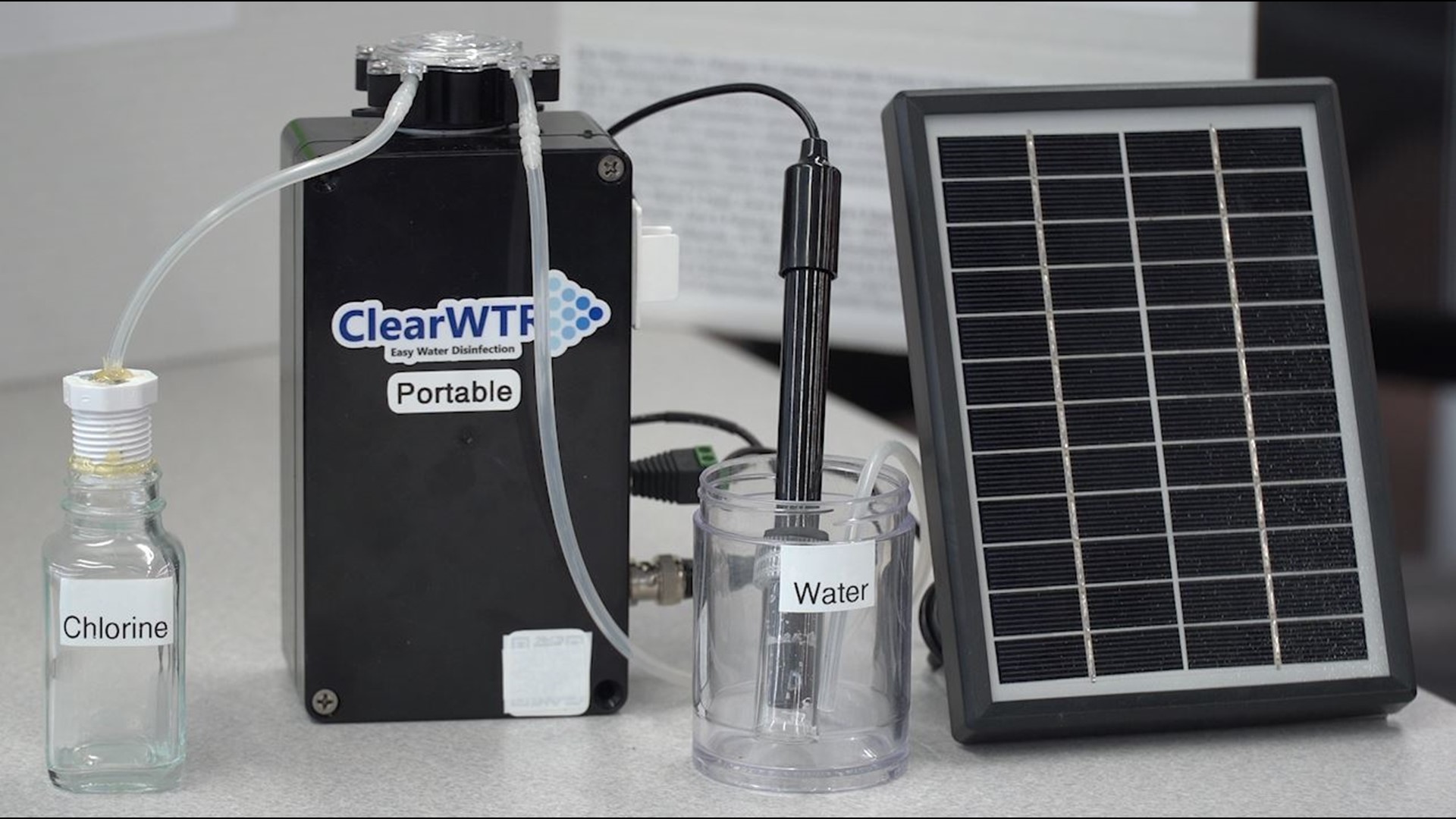 Colleyville student, Daniel Thomas, is working on his invention, ClearWTR Portable. It's an affordable solar-powered way to clean water.