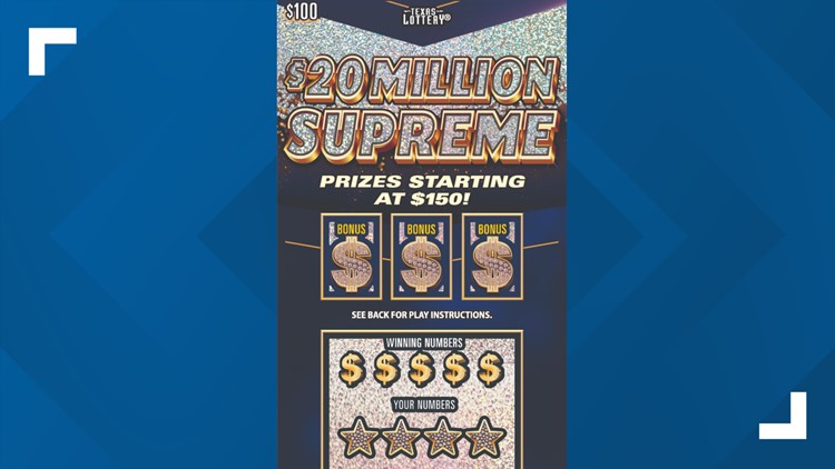 Cha-ching: North Texas resident wins $20 million on scratch-off ticket