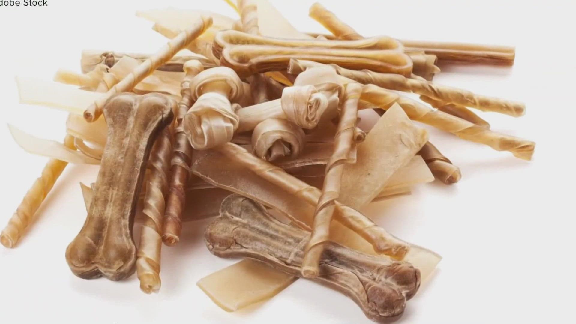 Social media posts claim rawhides are dangerous, but a NC vet says it depends on how your dog chews them.