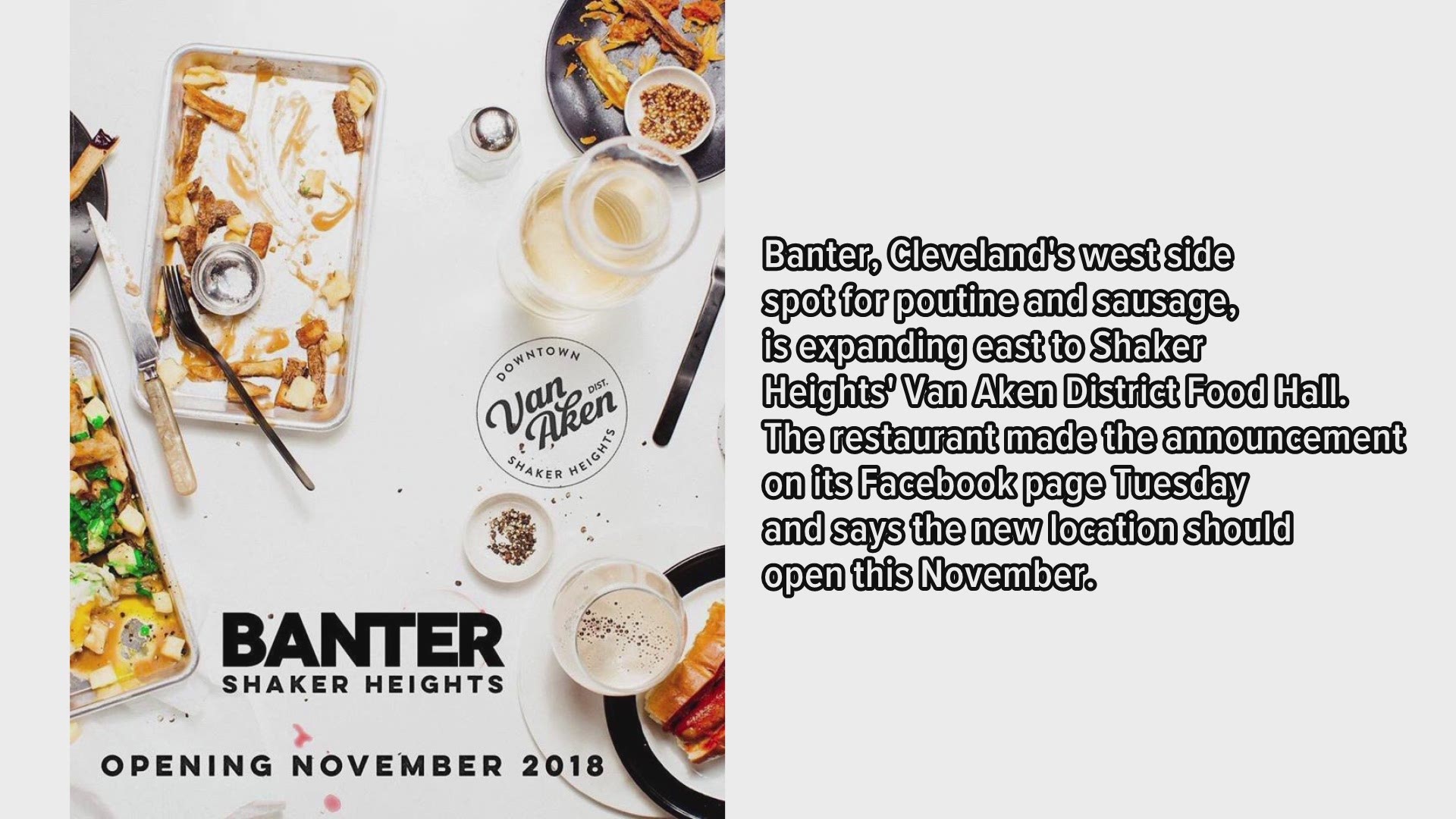 Banter announces Shaker Heights location to open in November 2018