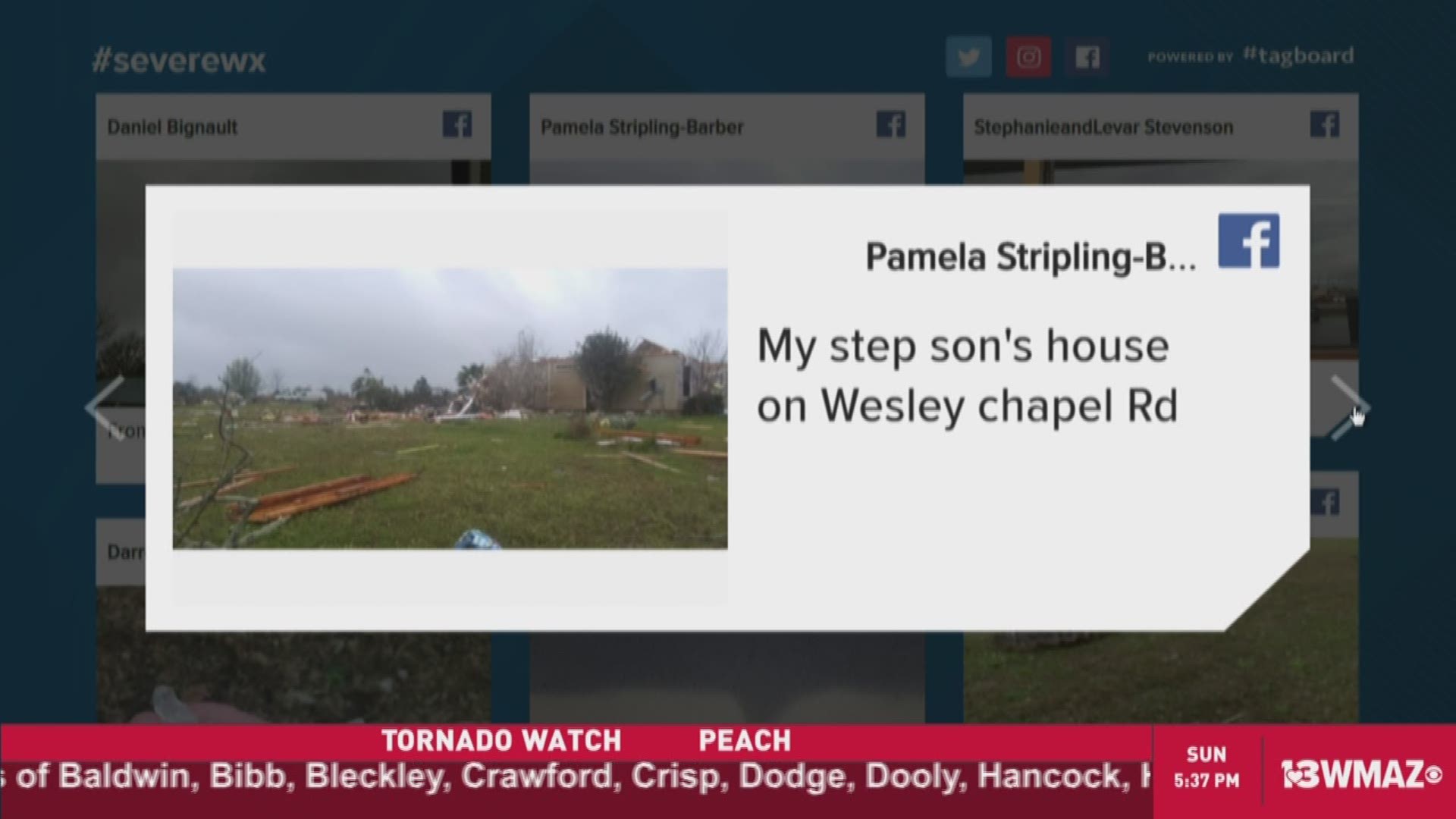 Several tornado warnings were issued on March 3, 2019.