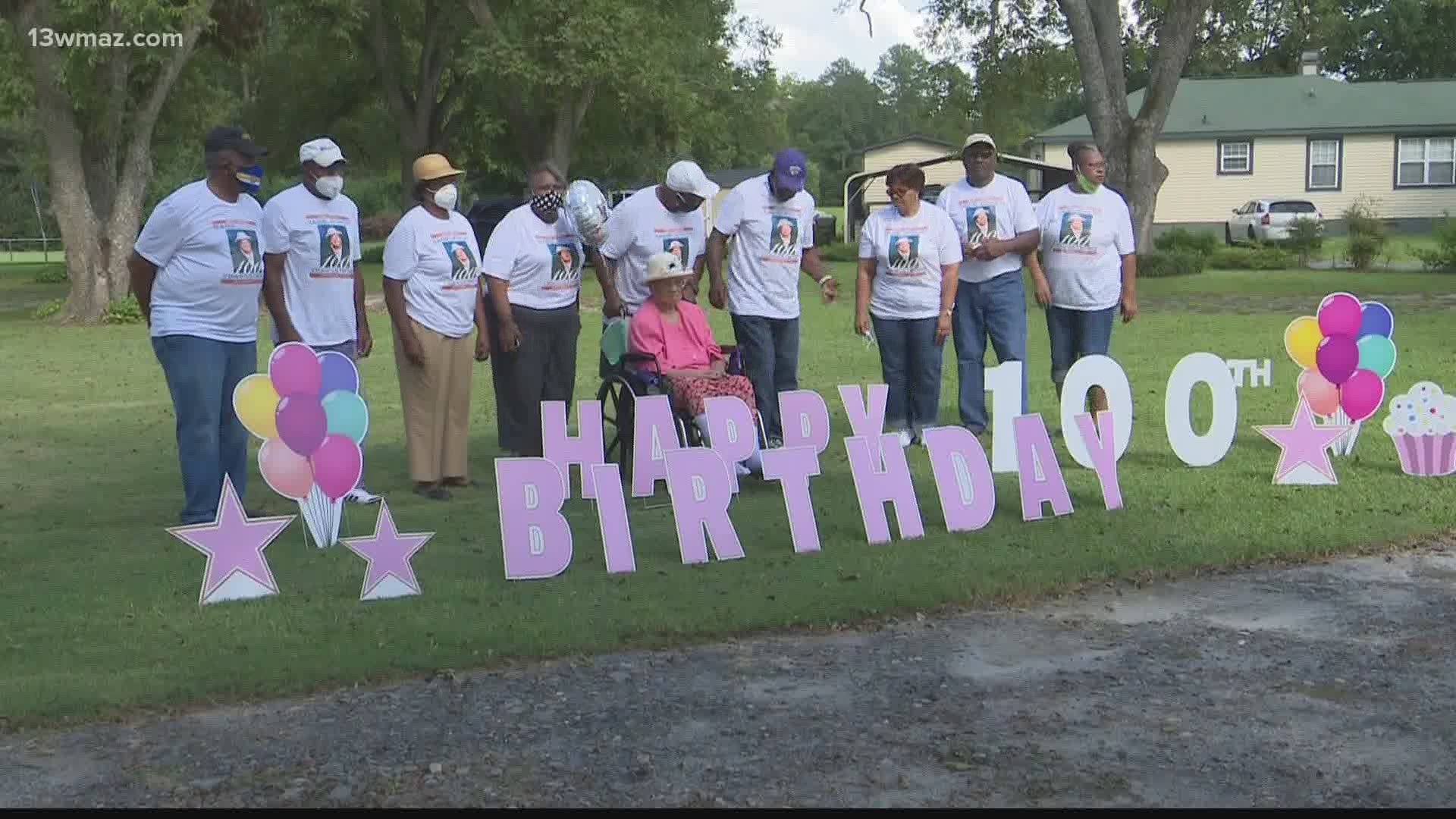 Long time Peach County High School basketball coach Maxine Cherry helped bring her family together to celebrate her mother's 100th birthday.