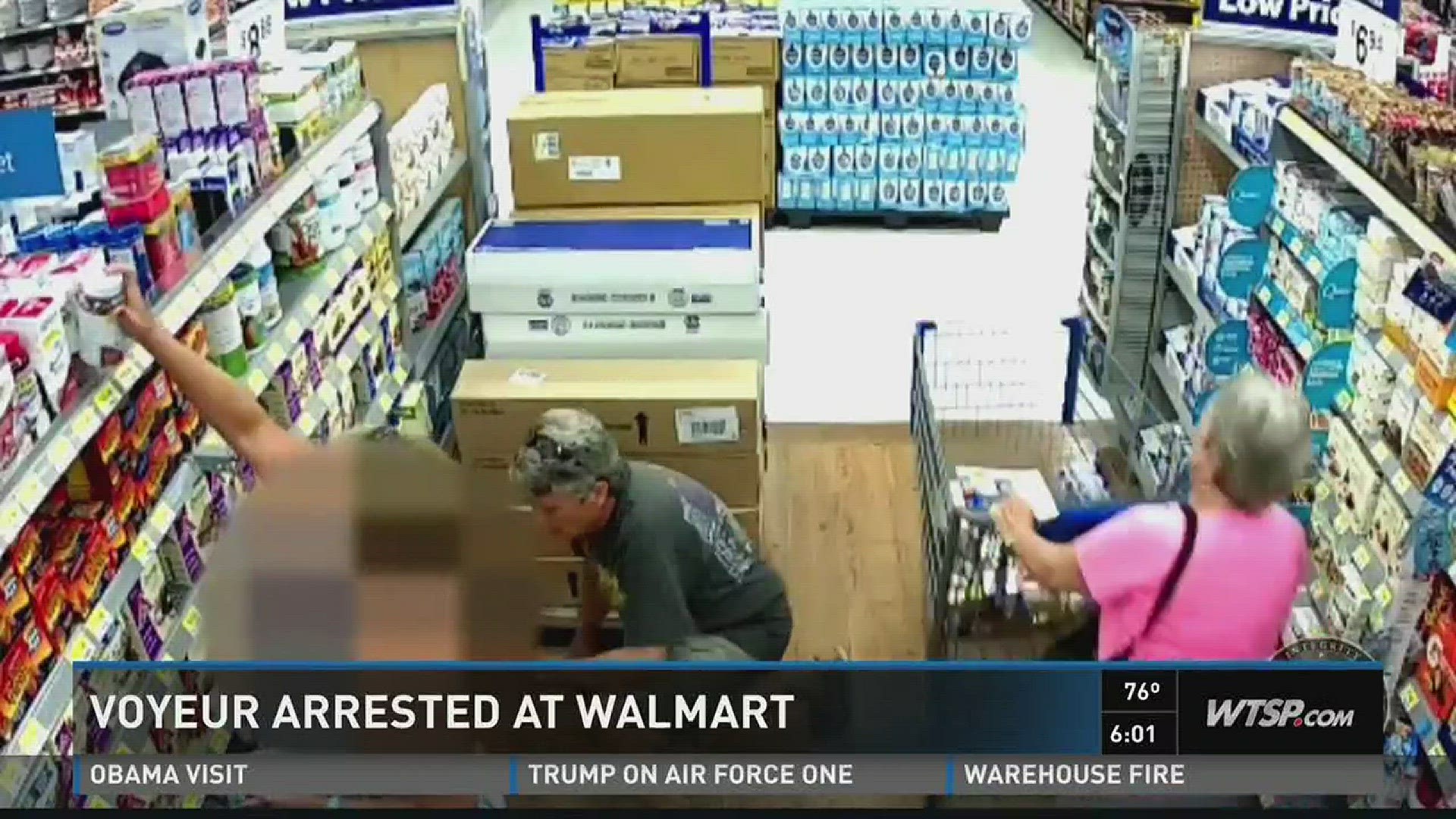 Voyeur arrested at Walmart