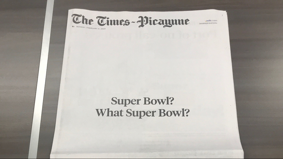 New Orleans newspaper Times-Picayune trolls Super Bowl 