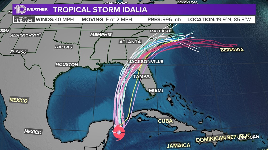 Hurricane Idalia Spaghetti Models Show Rare Phenomenon My XXX Hot Girl