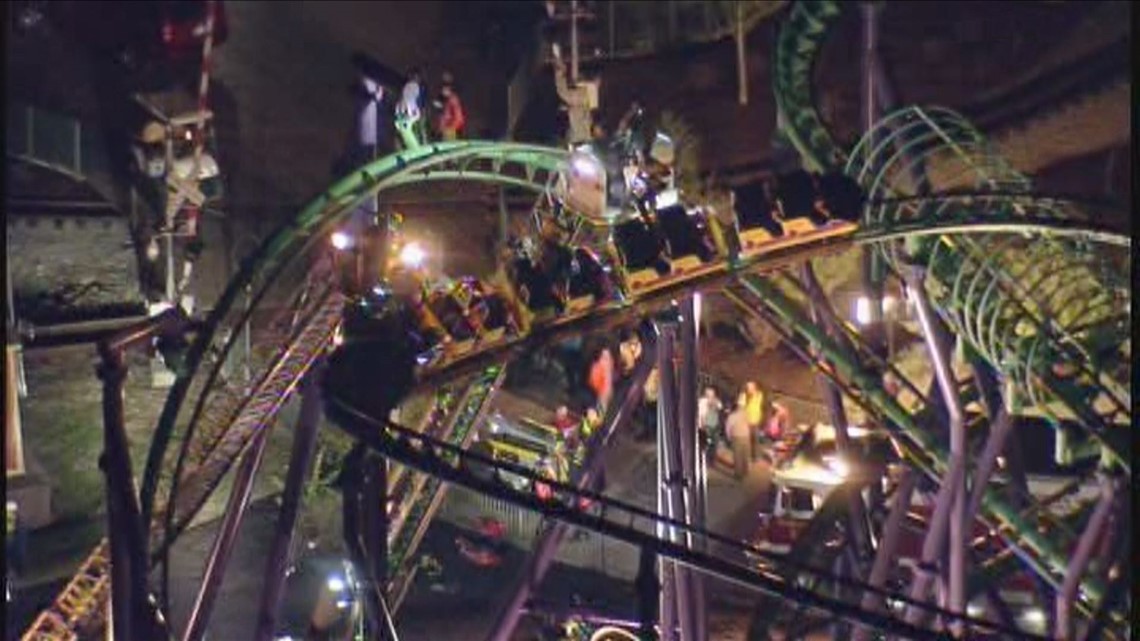 All 24 riders rescued after roller coaster stalls at Six Flags