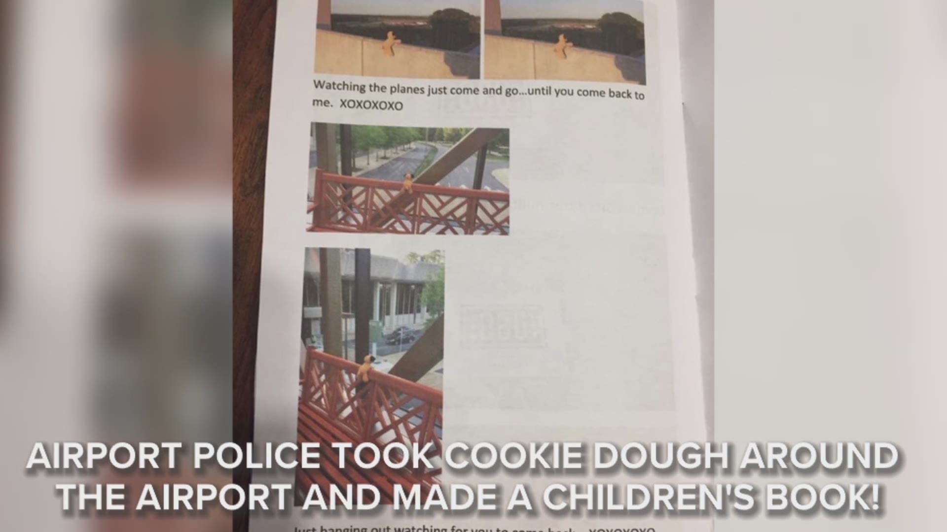 8-year-old Gussie Bridges lost her favorite stuffed animal, Cookie Dough, at Norfolk International Airport. Not only did airport police find the toy, they took it on an adventure around the airport and created a children's book out of it!