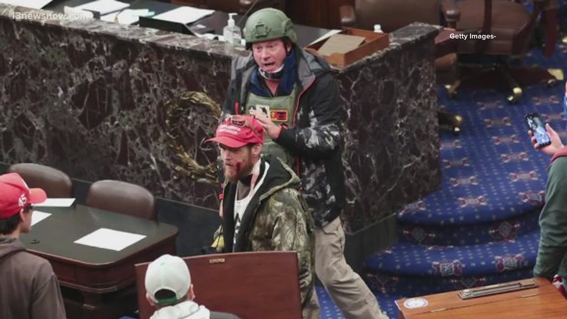 Several of the rioters charged following last week's mob insurrection at the U.S. Capitol are military veterans.
