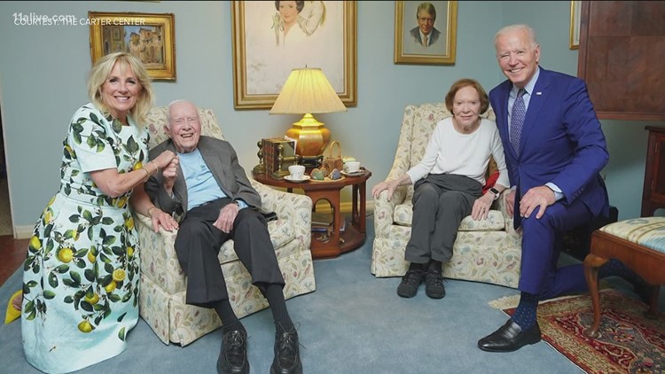 Photo released of President Joe Biden's visit with Jimmy Carter